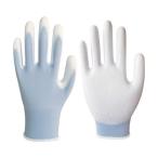 あすつく対応 「直送」 トラスコ TRUSCO TNS-HG-BS 抗菌仕様ウレタン背抜き手袋 青 S TNSHGBS