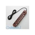 ELECOM エレコム T-BR04-2620BR 個別スイッチ付 雷ガードタップ TBR042620BR
