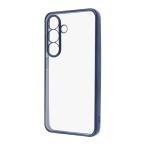 Ray Out レイアウト Galaxy S25 Like standard 精密設計 カメラ保護 衝撃吸収 バンパー メタリック TPUソフトケース ブルー ネコポス送料無料