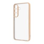 Galaxy S25 ケース Like standard 精密設計 カメラ保護 バンパー メタリック TPUソフトケース ピンクゴールド