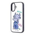 ingrem iPhone 17 ケース ディズニー maru 衝撃吸収 バンパー ハイブリッドケース スティッチ_お絵描き