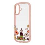 Ray Out レイアウト iPhone 17 ムーミン Puffull 衝撃吸収 バンパー ハイブリッドケース リトルミイ&お花4 ネコポス送料無料