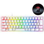 Razer Huntsman Mini JP 日本語配列 静音リニアオプティカルスイッチ ゲーミング ミニキーボード Mercury White RZ03-03391100-R3J1