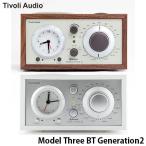 ショッピングGENERATION Tivoli Audio Model Three BT Generation2 Bluetooth 5.0 ワイヤレス AM/FM ラジオ・スピーカー アナログクロック付き チボリオーディオ ネコポス不可