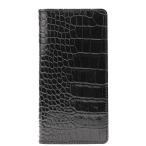ショッピングiphone7 手帳型 abbi アビー SIGNATURE iPhone SE 第3世代 / SE 第2世代 / 8 / 7 手帳型 クロコダイルイタリアンレザーケース 本革 ブラック