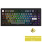 Akko 5075B Plus V3 Cream Yellow Pro Black&Silver 英語配列 75% 有線 / ワイヤレス メカニカルキーボード AKKO01-00003