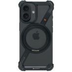 HACRAY ハクライ iPhone 16 360 RingStandバンパー MagSafe対応 アルミ・ブラック HR27178i16