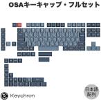 Keychron キークロン Keychron JISレイアウト用 Double Shot PBT OSAキーキャップ・フルセット Gray and Light Blue PBT73-JIS ネコポス不可