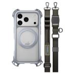 ショッピングキットカット MagEasy iPhone 17 Pro Odyssey Ultra M 360 With Strap C MagSafe対応 ストラップ付き 耐衝撃ケース Mist/Concrete Gray