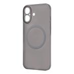iPhone 17 ケース ハードケース スリムフィット 0.6mm +マグネット充電対応 クリアブラック Ray Out レイアウト