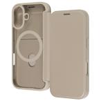 ショッピングキットカット Ray Out レイアウト iPhone 17 クリアフリップケース マグネット マグネット充電対応 ベージュ RT-P52LCM/BE