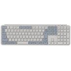 ショッピングキットカット Keychron B6 Pro 日本語配列 シザースイッチ ウルトラスリム ワイヤレスキーボード レトロブルー