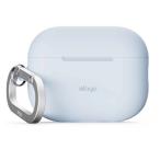ショッピングairpods pro elago AirPods Pro 3 ケース シリコン SILICONE HANG CASE カラビナ付き Light Blue
