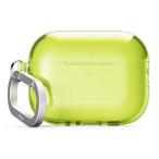 ショッピングairpods proケース elago AirPods Pro 3 ケース CLEAR HANG CASE カラビナ付き TPU Neon Yellow
