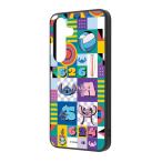 ディズニー スティッチ Galaxy S25 ケース maru ハイブリッドケース スティッチとエンジェル_総柄 ネコポス送料無料