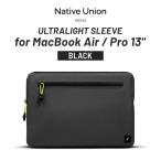 Native Unionneitib Union MacBook Air / Pro 13 дюймовый для ULTRALIGHT SLEEVE рукав BLACK STOW-UT-MBS-BLK-13