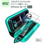 ESR iPhone 18 Pro / 17 Pro UltraFit Armorite �K���X�ی�t�B���� �t���ی� �����K���X�t�B���� 2������ �N���A