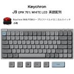Keychron J9 75% 英語配列 赤軸 White LED カスタムメカニカルキーボード