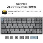 Keychron J9 75% 英語配列 バナナ軸 White LED カスタムメカニカルキーボード