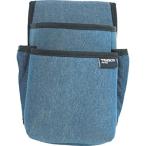 バックパック・ツールバッグ 工具差し・腰袋 ＴＲＵＳＣＯ　デニム腰袋　小型　２段　ブルー　  (TDC-T101)