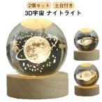 [2 шт. комплект ] Crystal Ball 3D космос Night свет непрямое освещение настольное освещение орнамент модный солнце серия модель день рождения подарок мужчина женщина .. вода 