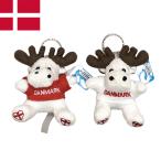  elk soft toy key holder height 10cm Danmark Denmark alceshe radio-controller ka deer souvenir Denmark ... Denmark earth production abroad import 