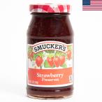 スマッカーズ ストロベリージャム 340g Smucker's Strawberry Preserves 瓶入り ストロベリープリザーブ いちごジャム イチゴジャム アメリカみやげ