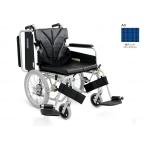  освобожденный от налогов товар Kawamura cycle aluminium помощь инвалидная коляска простой модуль KA816-40B-M средний пол модель / сиденье ширина 40cm A3 темно-синий проверка производитель прямая поставка 