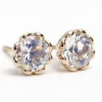 ピアス レディース ロイヤルブルームーン 18金 18k K18 ゴールド 5.0mm フラワーハート
