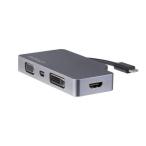 StarTech(スターテック) CDPVDHDMDPSG スペースグレー USB-Cアダプタ VGA/DVI/HDMI/mDP 4K