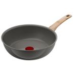 ショッピングティファール ティファール(T-fal) C44206 アースグレー IHセラミックグライド ディープパン 26cm IH対応