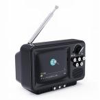 WINTECH TVR-RT1K черный 2.8 дюймовый жидкокристаллический портативный 1 SEG телевизор retro дизайн широкий FM соответствует / телевизор /AM/FM