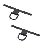 エレコム(ELECOM) P-STHD1SBK ブラック スマホ ストラップホールシート 挟むだけ スマホケース ケーブル穴対応 1口タイプ ステンレス製 薄型0.2mm