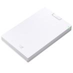 バッファロー(BUFFALO) HD-PGAC2U3-WA ホワイト USB Type-C &amp; USB Type-A ケーブル付属 ポータブルHDD 2TB