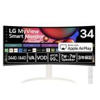 LGエレクトロニクス(LG) 34SR65QC-W MyView Smart Monitor 34型 UWQHD webOS搭載 ウルトラワイド曲面モニター