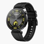 【長期保証付】HUAWEI(ファーウェイ) HUAWEI WATCH GT 4 41mm ブラック シリコンバンド