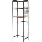 IRISOHYAMA アイリスオーヤマ アイリスオーヤマ ラック 冷蔵庫 レンジ 棚上 サイド 収納 耐荷重約12kg 高さ調節7段階 ブラック SRR-580-B