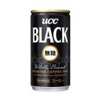 UCC 上島珈琲 BLACK無糖 185g缶 入数:30