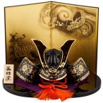 中外陶園 金彩出世兜(菊唐草・龍虎屏風付) 薬師窯 (Y5772)