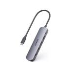 Anker USB-C ハブ (5-in-1 4K HDMI) グレー 100W USB PD対応 4K HDMIポ...