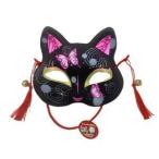 ファースト・アロー(FIRST ARROW) 猫面 No.303-451 お面 コスプレ ハロウィン 縁日 お祭り 入数:24