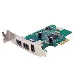STARTECH.COM ロープロファイル対応FireWire x3増設PCIeカード PEX1394B3LP