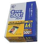 IRISOHYAMA アイリスオーヤマ ＩＲＩＳ　ラミネートフィルム　Ａ４サイズ　５００枚入　１００μ4130731