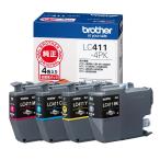 ブラザー純正 インクカートリッジ4色パック LC411-4PK 対応型番:DCP-J926N、MFC-J904N、MFC-J739DN、MFC-J939DN 他...