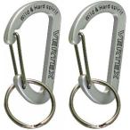 中林製作所 バーテックス カラビナフラット4MM銀2ケ付 VEX-41