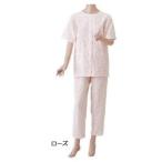 神戸生絲 婦人用 楽らくガーゼパジャマ半袖 NO900 ローズ L