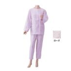 神戸生絲 婦人用 楽らくガーゼパジャマ長袖 NO901 ローズ M