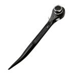 スーパーツール(Supertool) ショート ラチェットレンチ クランプ用 17×21mm カラビナ収納可能 新サイズ 足場・鉄骨用...
