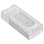 OHM オーム電機 USB Type-Cコネクタ接続 microSD専用超小型カードリーダー(USB3.2Gen1/ホスト機能(OTG)/3.2g/シルバー) PC-SCRWUC01-H
