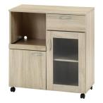 ショッピングキッチン 収納 不二貿易 キッチンワゴン ホワイトオーク 品番:70688